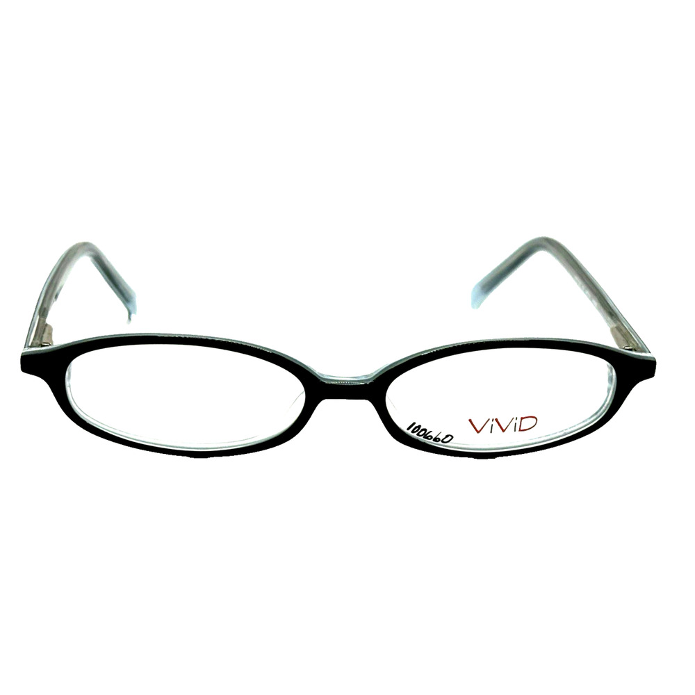 VIVID 750 BLACK BLUE EYEGLASSES FRAMES 48-14-140 RX READY AUTHENTIC